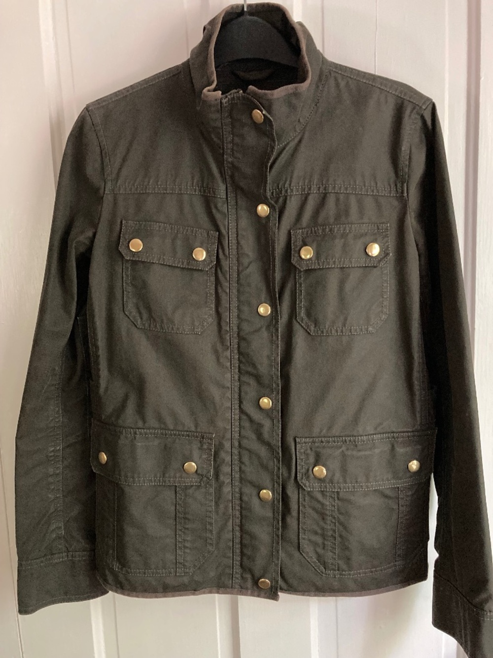 J. Crew Relaxed Boyfriend Field Jacket Olive Green XS